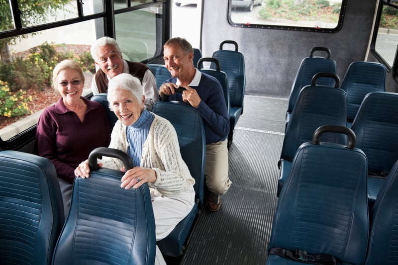 Seniors in a bus